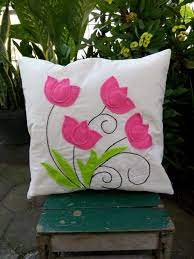 Sarung Bantal Yang Terbuat Dari Kain Flanel Kain Blacu Sulam Piston Sarung Bantal Kain Flanel Bantal