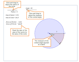 Area of a sector formula. Determining Area Sectors Of Circles Texas Gateway