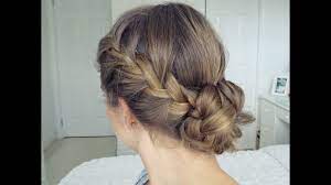 Bohemian Braid Updo Hair Tutorial Simple Easy Nurse Hairstyles Braided Hairstyles Updo Braided Bun Hairstyles