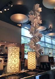 Origami Lamps By Sean Kirkpatrick Portland Or At Bellevue Arts Museum Store Origami Lamp Museum Store Ceiling Lights