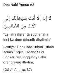 Fadilah Doa Nabi Yunus Contoh Soal Dan Materi Pelajaran 3