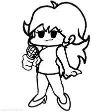 Make sure that the work is done neatly, and not forced. Friday Night Funkin Coloring Pages Girlfriend Lineart Xcolorings Com