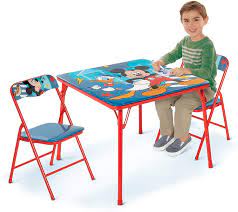 Maybe you would like to learn more about one of these? Buy Mickey Mouse Activity Table Sets Folding Childrens Table Chair Set Includes 2 Kid Chairs With Non Skid Rubber Feet Padded Seats Sturdy Metal Construction Online In Germany B07kxrds3c