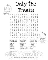 Jamie grill / getty images an element word search is a fun way to learn how to spell the names o. Halloween Treats Word Search Printables For Kids Free Word Search Puzzles Coloring Pages And Other Activities