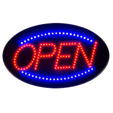 Choice 20 3 4 X 13 Led Open Sign With Four Display Modes And Acrylic Cover Led Open Sign Neon Signs Neon Open Sign