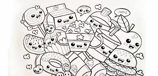 See more ideas about coloring pages, food coloring pages, food coloring. Adorable Cute Dessert Kawaii Food Coloring Pages Novocom Top