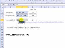 Let's remove the unwanted spaces and keep only a single spacebetween words. Remove Spaces With Excel Trim Function Youtube
