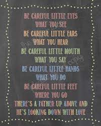 Kids Bible Song Oh Be Careful Little Eyes What You By Thepaperlace Bible Songs For Kids Bible For Kids Bible Songs