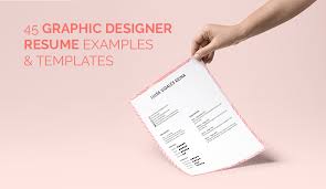 Create your unique resume faster. 45 Creative Graphic Designer Resume Examples Templates Onedesblog