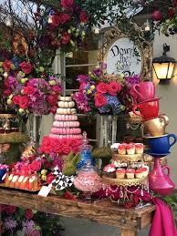 Alice In Wonderland Birthday Party Ideas Photo 2 Of 18 Catch My Alice In Wonderland Tea Party Birthday Wonderland Party Decorations Wonderland Party Theme