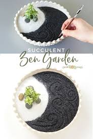 Find Peace Of Mind In A Mini Succulent Zen Garden Garden Therapy Mini Succulents Zen Garden Succulents
