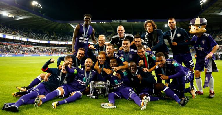 Image result for Anderlecht Belgian league trophy"