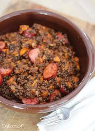 Lentilles Beluga A La Tomate Et Saucisses De Montbeliard Delizioso Recette Lentilles Beluga Recette Lentilles Saucisse De Montbeliard