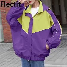 Here's my guide to how to style different types of . Flectit Women Vintage Colorblock Windbreaker Jacket Oversize Hooded Jacket Japanese E Girls Aesthetic Clothes Jackets Aliexpress
