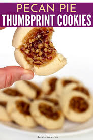 Pecan Pie Thumbprint Cookies The Bakermama In 2020 Food Cookie Recipes Sweet Cookies