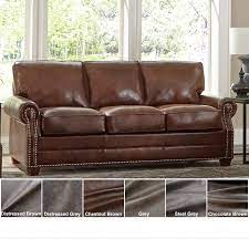 Brown leather sofa set is one of the most favourite living room furniture that i ever see. Revo Top Grain Leather Sofa Bed