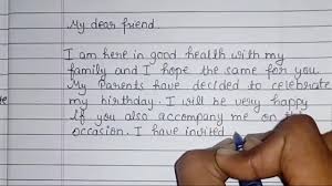 Does a floral design suit your best friend or a more anime, cartoon style writing paper? Write A Letter To Your Friend To Invite Him Her On Your Birthday Party English Prepare Studies Youtube