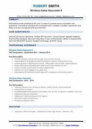 Grab precious resume format for freshers and experienced candidates. Wireless Sales Associate Resume Samples Qwikresume