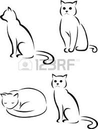 Schwarze Katzen Schattenbild Katzen Silhouette Katzen Tattoo Silhouette Katze Zeichnen