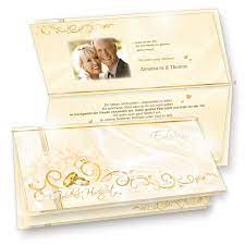 Das hochwertige papier, die heißfolienpägung in gold und der individuelle siegelstempel machen die. Einladungskarten Goldene Hochzeit 20 Karten Einladungen Eigener Text