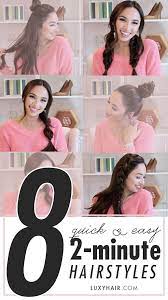 8 Super Quick Easy 2 Minute Hairstyles Easy Hairstyles For Kids Hair Styles Cute Hairstyles For Kids