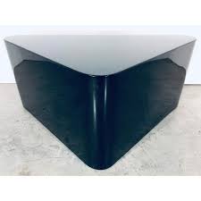 Solid philippine mahogany construction and chinese lacquered shiny gloss finish with hand carved mother of pearl lady & palace design. Paul Mayen For Intrex Black Lacquer Coffee Table Chairish