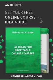 40 Ideas For Profitable Online Courses Ebook Create Online Courses Online Courses Online Education