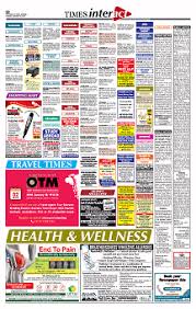 Times Of India Display Advertisement Rates Display Rate