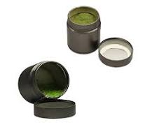 30 Gram 50 Gram Matcha Tin Cans Empty Silver Metal Round Matcha Tin Can