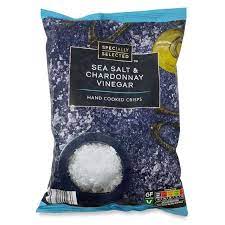 Specially Selected Sea Salt Chardonnay Vinegar Hand Cooked Crisps 150g Aldi