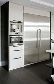 32 Kitchen Cabinets Around Refrigerator For More Storage Space White Modern Kitchen Modern Kitchen Design Outdoor Kitchen Appliances