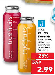 > true fruits smoothie triple yellow 0,75 l. True Fruits Smoothie Angebot Bei Kaufland