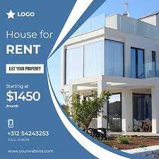 House For Rent Template To Promote You Brand Over The Instagram Facebook And All Other Channe In 2021 Real Estate Marketing Design Real Estates Design Real Estate Fun