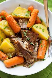 Drain in a colander and leave to steam dry for a couple of minutes. Best Ever Pot Roast With Carrots And Potatoes Recipe Little Spice Jar