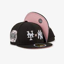 New Era Kids New York Yankees X Mets Black Pink Under Brim Fitted Hat