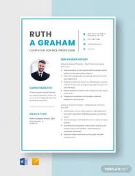 The resume is your advertisement and selling piece to persuade an employer to interview you. 12 Computer Science Resume Templates Pdf Doc Free Premium Templates