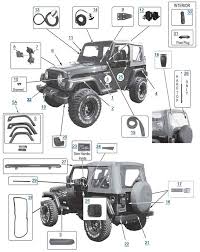 Leg, head, face, human body parts pictures with names: Jeep Wrangler Tj Body Parts Hardtop Exhaust System Diagram 4wp