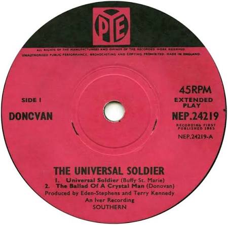 Donovan - The Universal Soldier - Pye - UK - 7" Single - 45cat