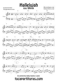 Hallelujah By Leonard Cohen Sheet Music For Piano Shrek Ost Piano Music Scores In 2020 Piano Sheet Music Hallelujah Sheet Music Piano Sheet Music Free