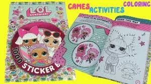 Each package not just contains seven layers of surprises, but also a now that we have given enough information on lol surprise dolls and lol pets, let's dive into the world of lol surprise pets coloring sheets to print. Lol Surprise 1 000 Sticker Book Opening Coloring Book Pages Stickers Games And More Ø¯ÛŒØ¯Ø¦Ùˆ Dideo