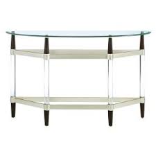 Progressive Furniture Michigan Ave Glass Top And Lucite Sofa Console Table T590 05 The Home Depot In 2020 Progressive Furniture Console Table Furniture