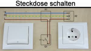 Steckdose Schalten Steckdose An Schalter Anschliessen Ohne Steckdosenleiste Mehrfachsteckdose Youtube
