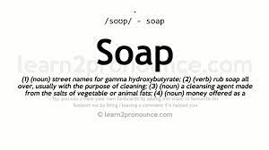 Pronunciation of soap de couve with 1 audio pronunciation and more for soap de couve. Soap Pronunciation And Definition Youtube