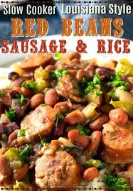 Slow Cooker Red Beans Rice Sausage Slow Cooker Kitchen Recipe Slow Cooker Red Beans Sausage Slow Cooker Red Beans And Rice Recipe Crockpot