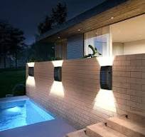 2PC Solar Wall Lights Outdoor - IP65 Waterproof Solar Powered Garden  Lights, Up and Down Illuminate for Porch & Home Décor