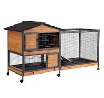 Indoor-Outdoor Rabbit Hutch | Bunny Hutch -Aivituvin