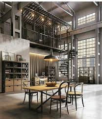 A Modern Vintage Workspace Creative Home Office Vintage Wooden Desk Decorating Home Office Ho Industrial Loft Design Industrial Interior Design Loft Design