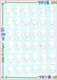 吉村拓也 的 twitter 顔を描くのが苦手な方へ 顔面パース表 作りました 保存 コピー 練習など ご自由にお使い下さい anime drawings tutorials art reference photos art reference poses
