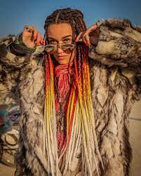 Burning Man Women S Fashion View More Https Www Burnerlifestyle Com Womens Playa Outfits Burnerlif Burning Man Hair Girls Hairstyles Braids Festival Hair