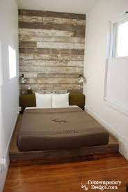 Since the bed is the most massive piece of furniture in the room, everything else should be arranged based on its position. Small Double Bedroom Ideas Contemporary Design Small Apartment Bedrooms Small Bedroom Very Small Bedroom